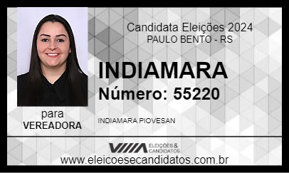 Candidato INDIAMARA 2024 - PAULO BENTO - Eleições