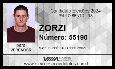 Candidato ZORZI 2024 - PAULO BENTO - Eleições