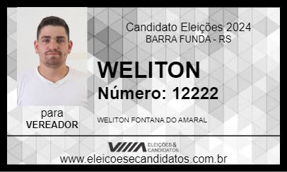 Candidato WELITON 2024 - BARRA FUNDA - Eleições