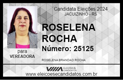 Candidato ROSELENA ROCHA 2024 - JACUIZINHO - Eleições