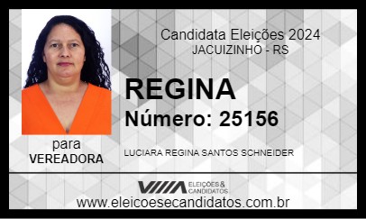 Candidato REGINA 2024 - JACUIZINHO - Eleições