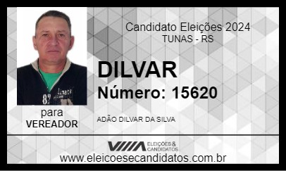 Candidato ADÃO DILVAR DA SILVA 2024 - TUNAS - Eleições