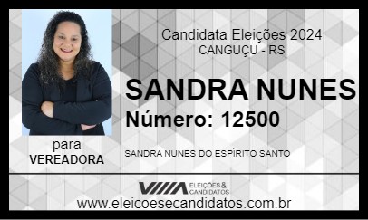 Candidato SANDRA NUNES  2024 - CANGUÇU - Eleições