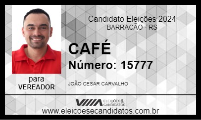 Candidato CAFÉ 2024 - BARRACÃO - Eleições