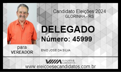 Candidato ÊNIO DELEGADO 2024 - GLORINHA - Eleições