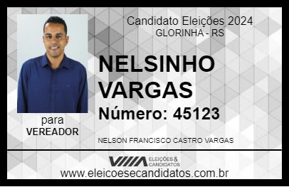 Candidato NELSINHO VARGAS 2024 - GLORINHA - Eleições