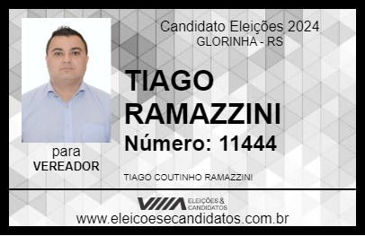 Candidato TIAGO RAMAZZINI 2024 - GLORINHA - Eleições