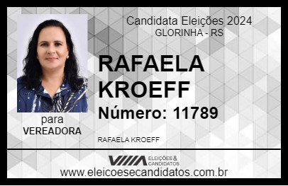 Candidato RAFAELA KROEFF 2024 - GLORINHA - Eleições