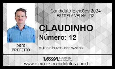 Candidato CLAUDINHO 2024 - ESTRELA VELHA - Eleições