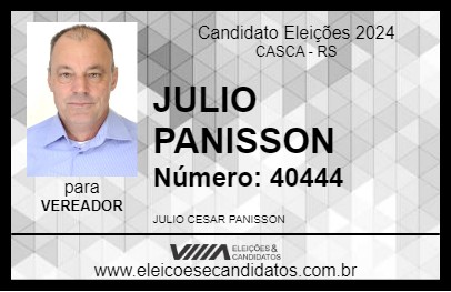 Candidato JULIO PANISSON 2024 - CASCA - Eleições