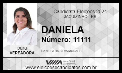 Candidato DANIELA 2024 - JACUIZINHO - Eleições