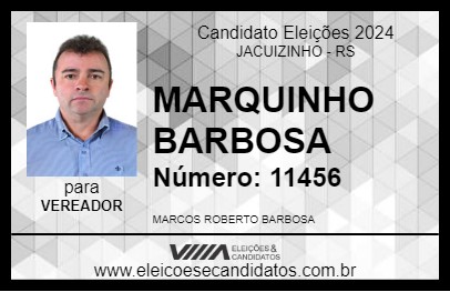 Candidato MARQUINHO BARBOSA 2024 - JACUIZINHO - Eleições