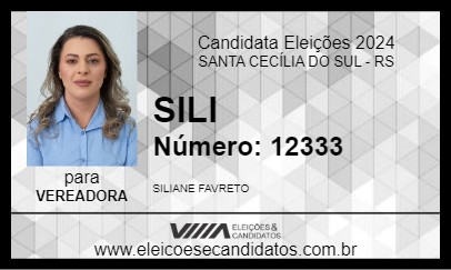 Candidato SILI 2024 - SANTA CECÍLIA DO SUL - Eleições