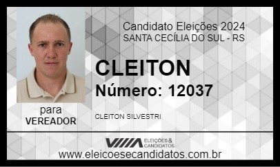 Candidato CLEITON 2024 - SANTA CECÍLIA DO SUL - Eleições