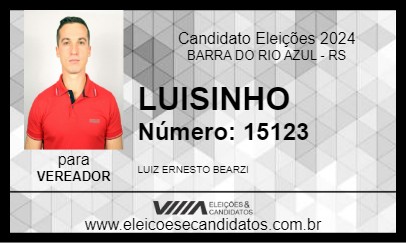 Candidato LUISINHO 2024 - BARRA DO RIO AZUL - Eleições