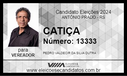 Candidato CATIÇA 2024 - ANTÔNIO PRADO - Eleições