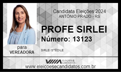 Candidato PROFE SIRLEI 2024 - ANTÔNIO PRADO - Eleições