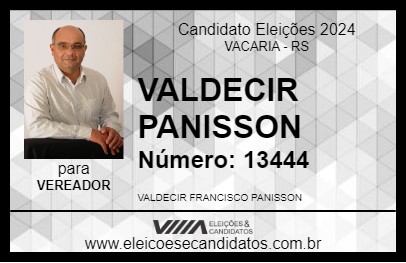 Candidato VALDECIR PANISSON 2024 - VACARIA - Eleições