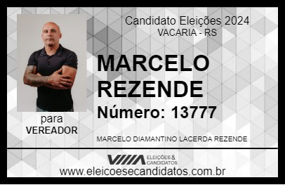 Candidato MARCELO REZENDE 2024 - VACARIA - Eleições