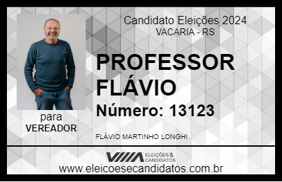 Candidato PROFESSOR FLÁVIO 2024 - VACARIA - Eleições