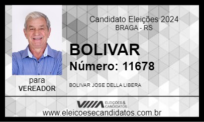 Candidato BOLIVAR 2024 - BRAGA - Eleições