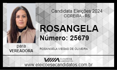 Candidato ROSANGELA 2024 - CIDREIRA - Eleições