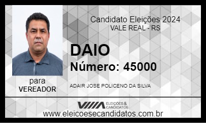 Candidato DAIO 2024 - VALE REAL - Eleições