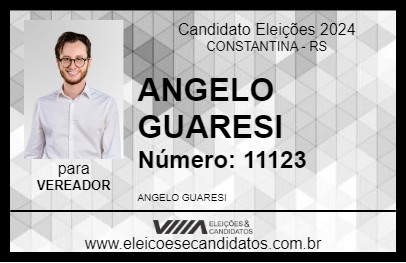 Candidato ANGELO GUARESI 2024 - CONSTANTINA - Eleições