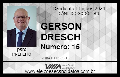 Candidato GERSON DRESCH 2024 - CÂNDIDO GODÓI - Eleições