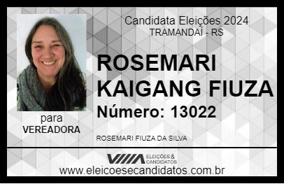 Candidato ROSEMARI KAIGANG FIUZA 2024 - TRAMANDAÍ - Eleições