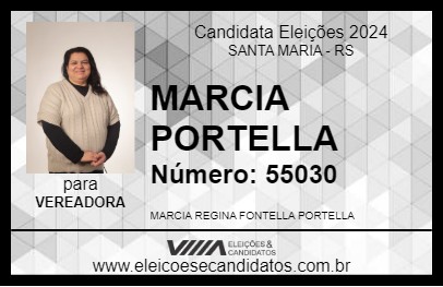 Candidato MARCIA PORTELLA 2024 - SANTA MARIA - Eleições