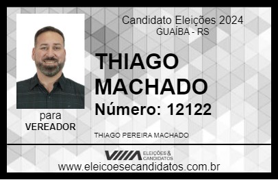 Candidato THIAGO MACHADO 2024 - GUAÍBA - Eleições