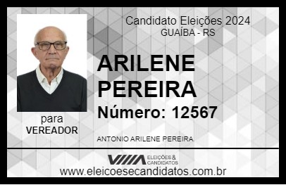 Candidato ARILENE PEREIRA 2024 - GUAÍBA - Eleições