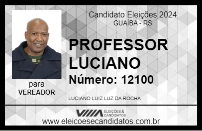 Candidato PROFESSOR LUCIANO 2024 - GUAÍBA - Eleições