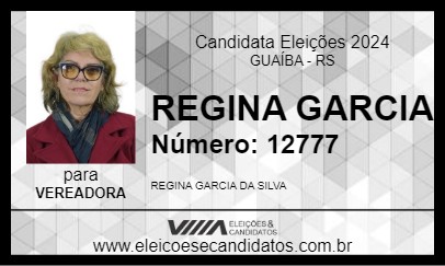 Candidato REGINA GARCIA 2024 - GUAÍBA - Eleições