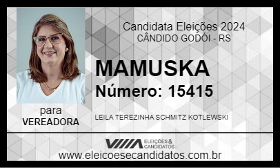 Candidato MAMUSKA 2024 - CÂNDIDO GODÓI - Eleições