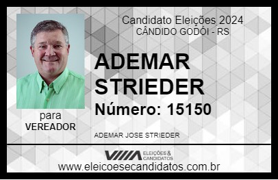 Candidato ADEMAR STRIEDER 2024 - CÂNDIDO GODÓI - Eleições