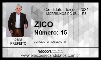 Candidato ZICO 2024 - MORRINHOS DO SUL - Eleições