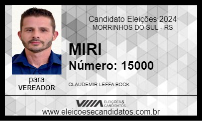 Candidato MIRI 2024 - MORRINHOS DO SUL - Eleições