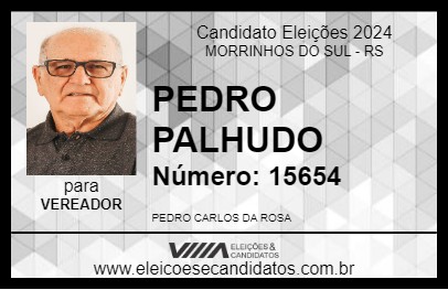 Candidato PEDRO PALHUDO 2024 - MORRINHOS DO SUL - Eleições