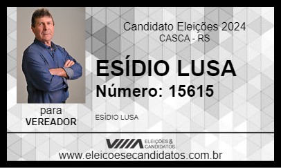 Candidato ESÍDIO LUSA 2024 - CASCA - Eleições