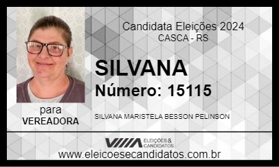 Candidato SILVANA 2024 - CASCA - Eleições