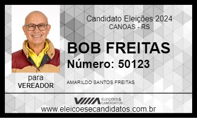 Candidato BOB FREITAS 2024 - CANOAS - Eleições