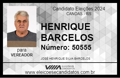 Candidato HENRIQUE 2024 - CANOAS - Eleições