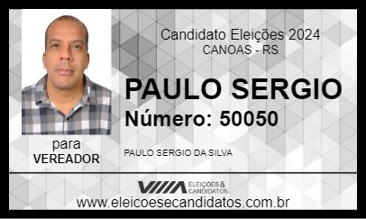 Candidato PAULO SERGIO 2024 - CANOAS - Eleições