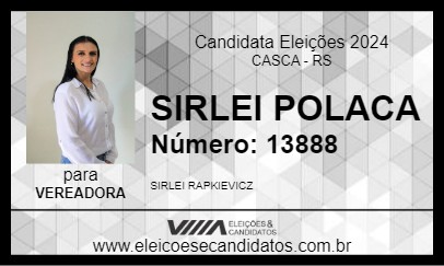 Candidato SIRLEI POLACA 2024 - CASCA - Eleições