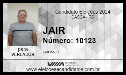 Candidato JAIR 2024 - CASCA - Eleições