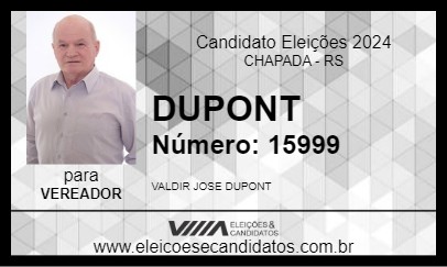 Candidato DUPONT 2024 - CHAPADA - Eleições