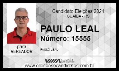 Candidato PAULO LEAL 2024 - GUAÍBA - Eleições