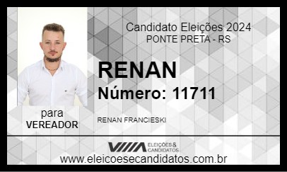 Candidato RENAN 2024 - PONTE PRETA - Eleições